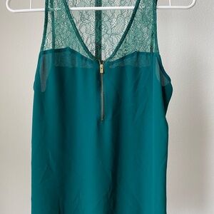 Express Green Sleeveless Tank Top